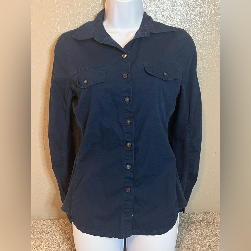 Converse navy button up shirt
